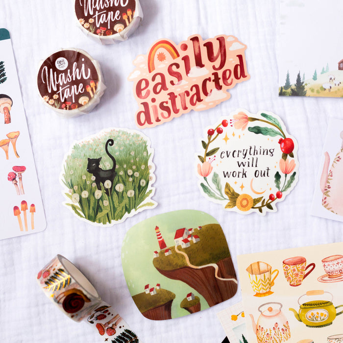 Vinyl Sticker — Easily Distracted