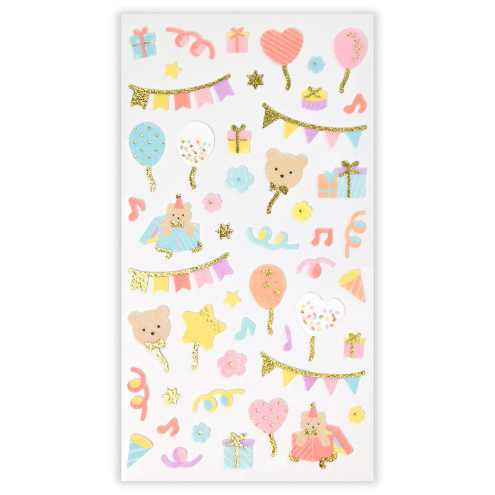 Japanese Non-Woven Fabric Stickers - Party