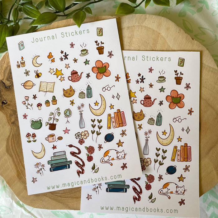 Journal Stickers Sticker Sheet