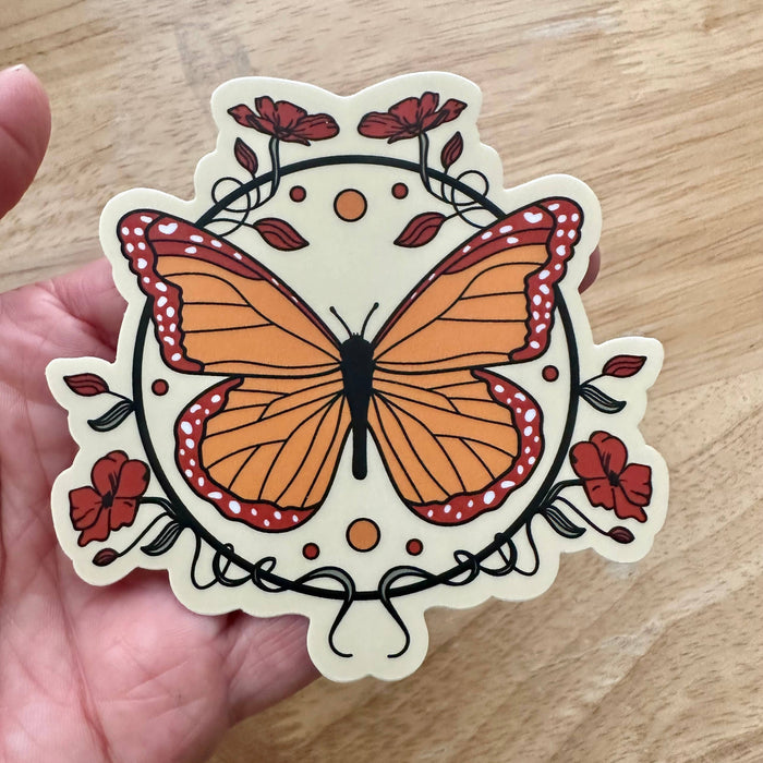 Monarch Butterfly Vinyl Sticker