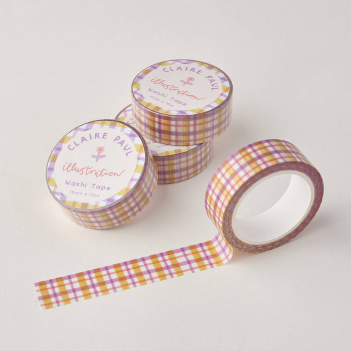 Pastel Gingham Washi Tape