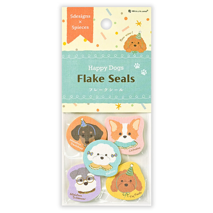 Flake Stickers - Happy Dogs