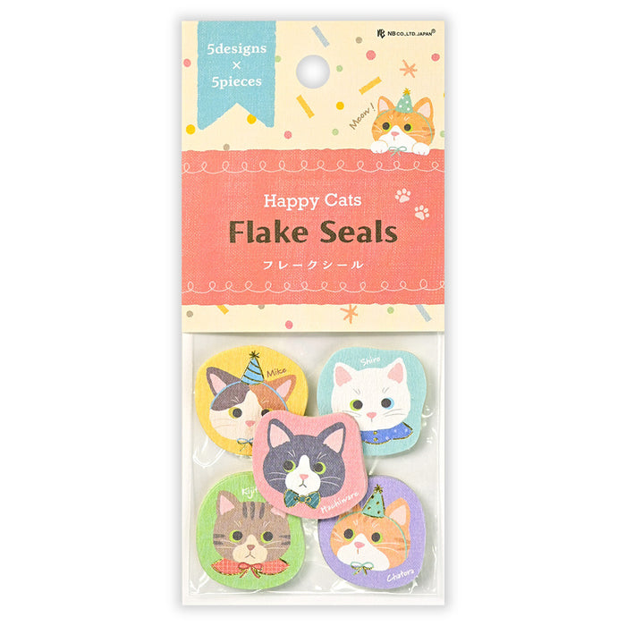 Flake Stickers - Happy Cats