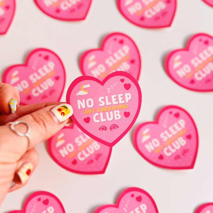 No Sleep But Surviving Vinyl Sticker