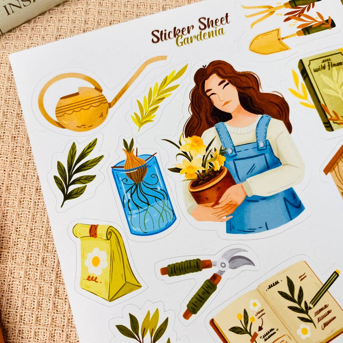 Gardenia Sticker Sheet
