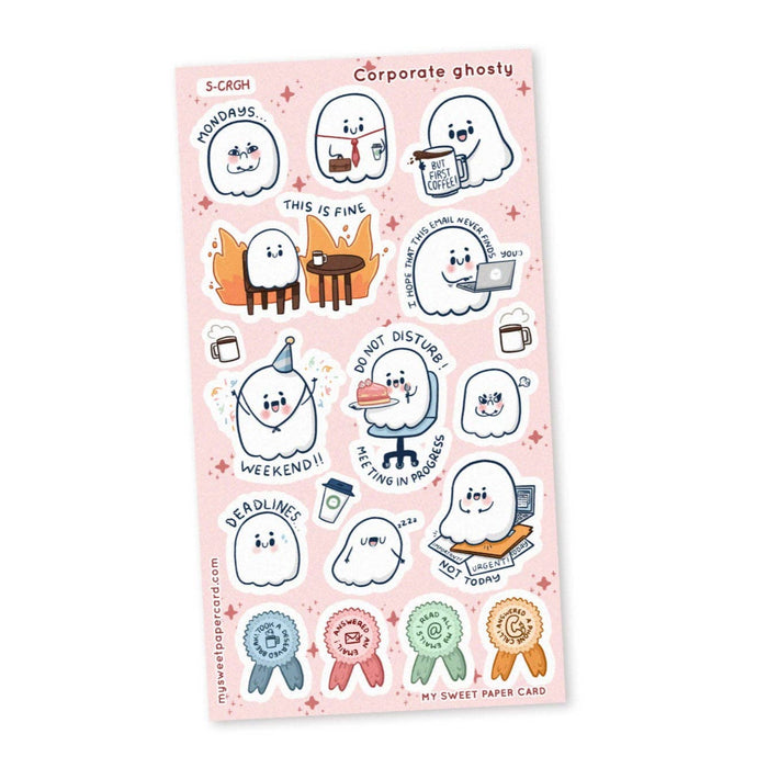 Corporate Ghost Sticker Sheet