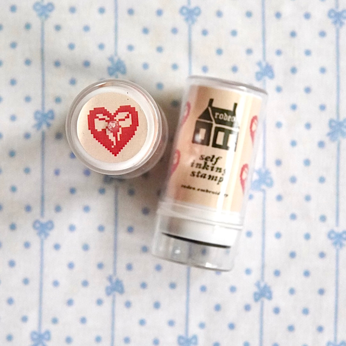 Heart Bow - Self Inking Stamp