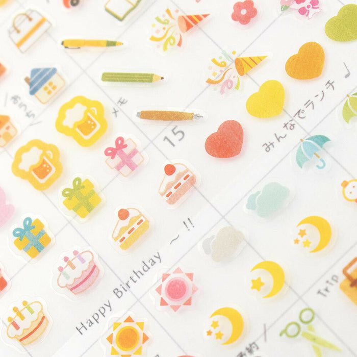 Notebook Clear Deco Stickers - Daily Life