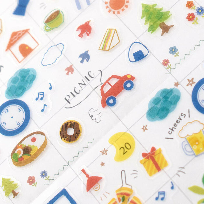 Notebook Clear Deco Stickers - Enjoy