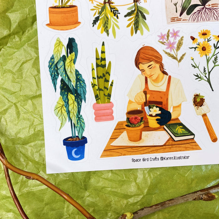 Herbalist Flower Shop Sticker Sheet