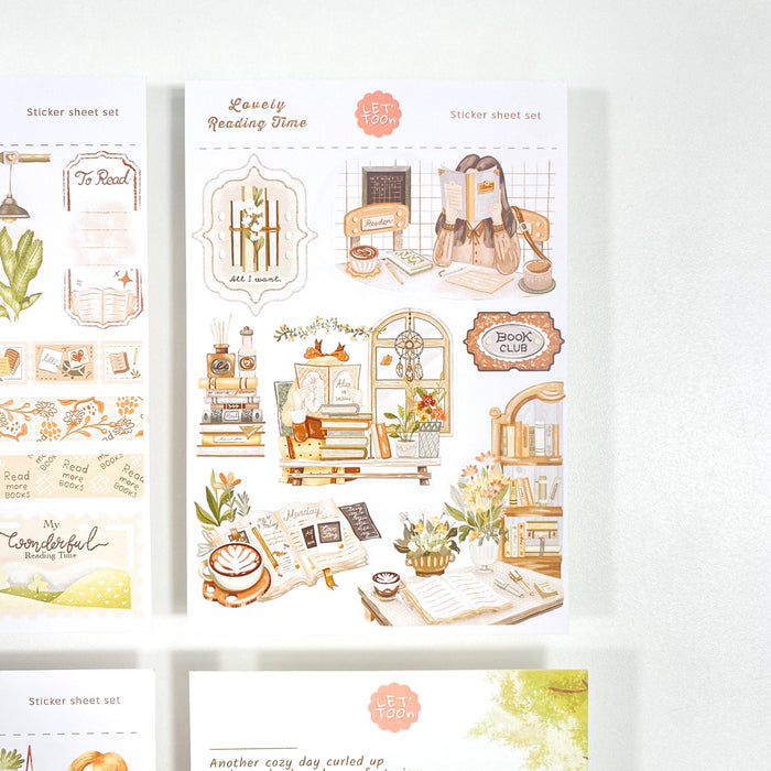 Lovely Reading Time Sticker Set - 5 Sheets