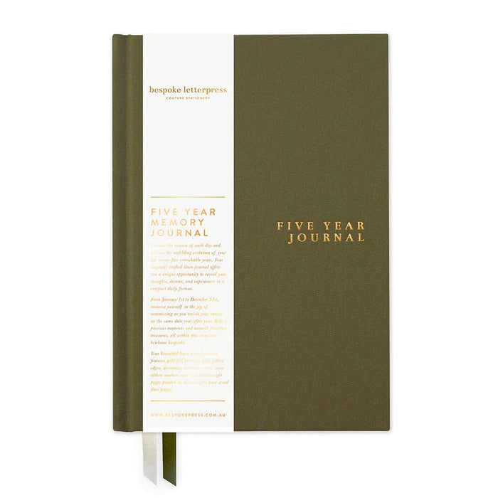 5 Year Journal - Olive Green