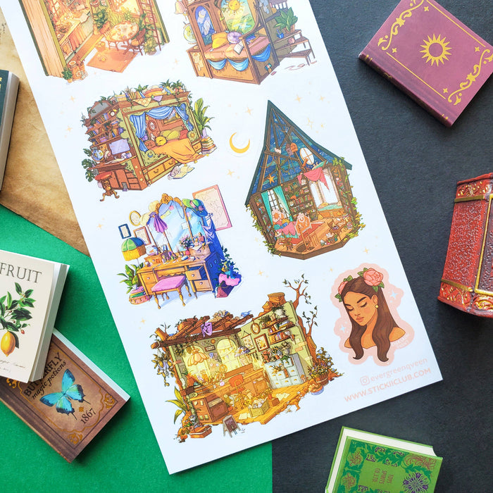 Dreamer’s Dwellings Sticker Sheet