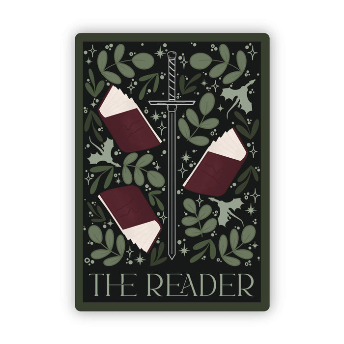 The Reader Tarot Card Vinyl Sticker