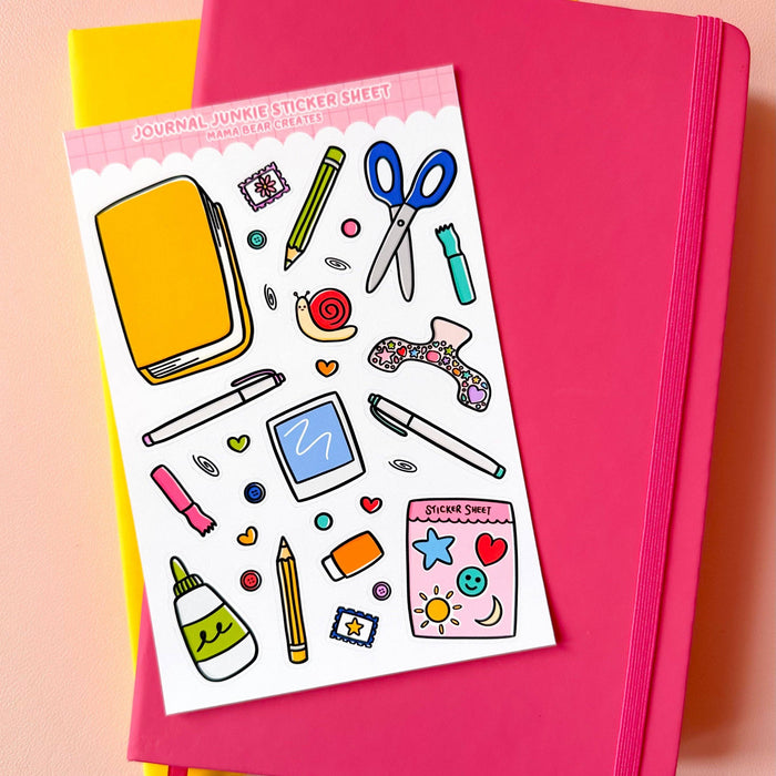 Journal Junkie Sticker Sheet