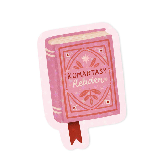 Romantasy Reader Holographic Vinyl Sticker