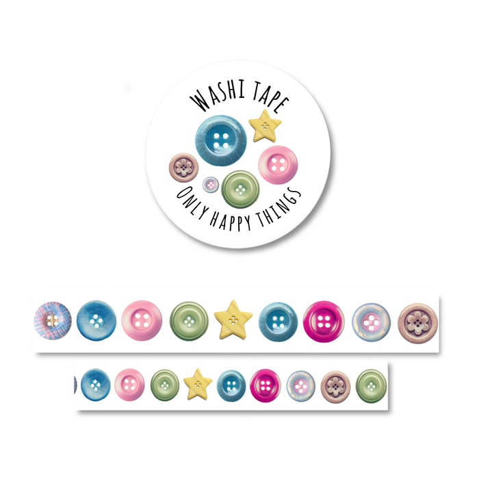 Buttons Washi Tape