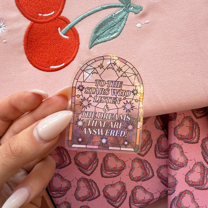 To The Stars Who Listen Vinyl Sticker