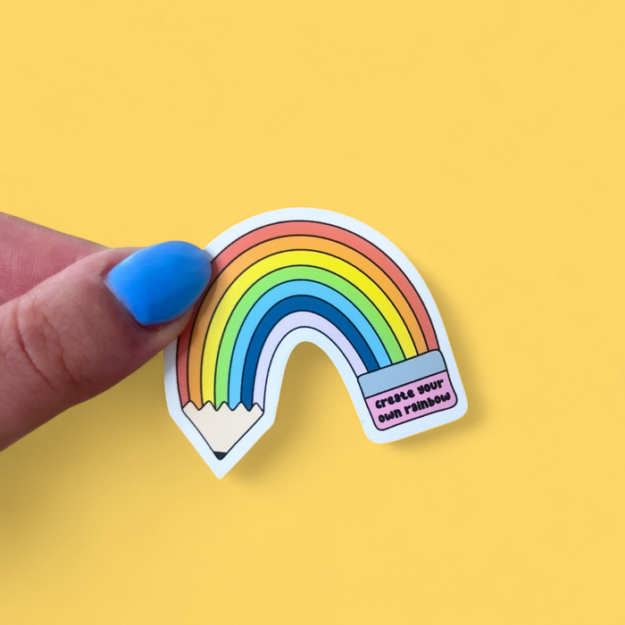 Create Your Own Rainbow Vinyl Sticker
