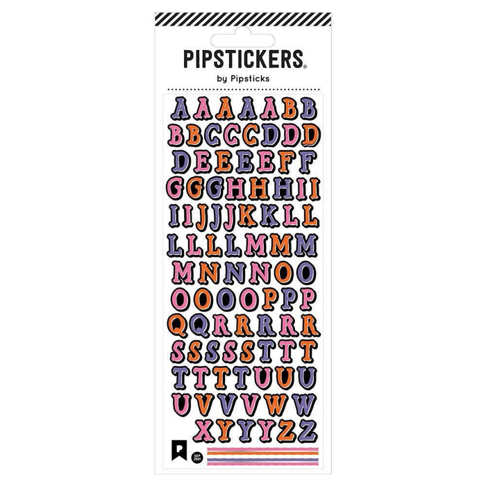 Eerie Alphabet Stickers