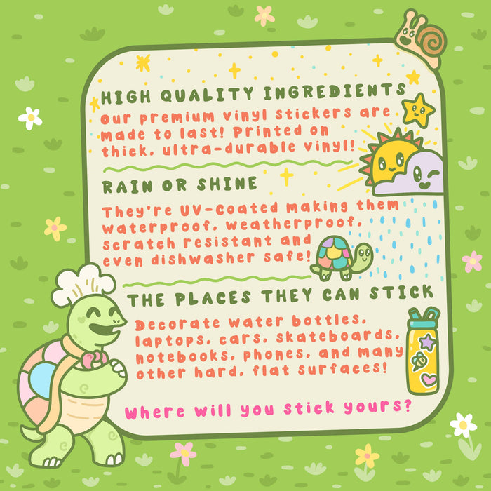 Adopt a Cat Vinyl Sticker