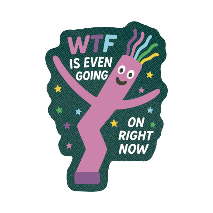 WTF Air Dancer Vinyl Sticker