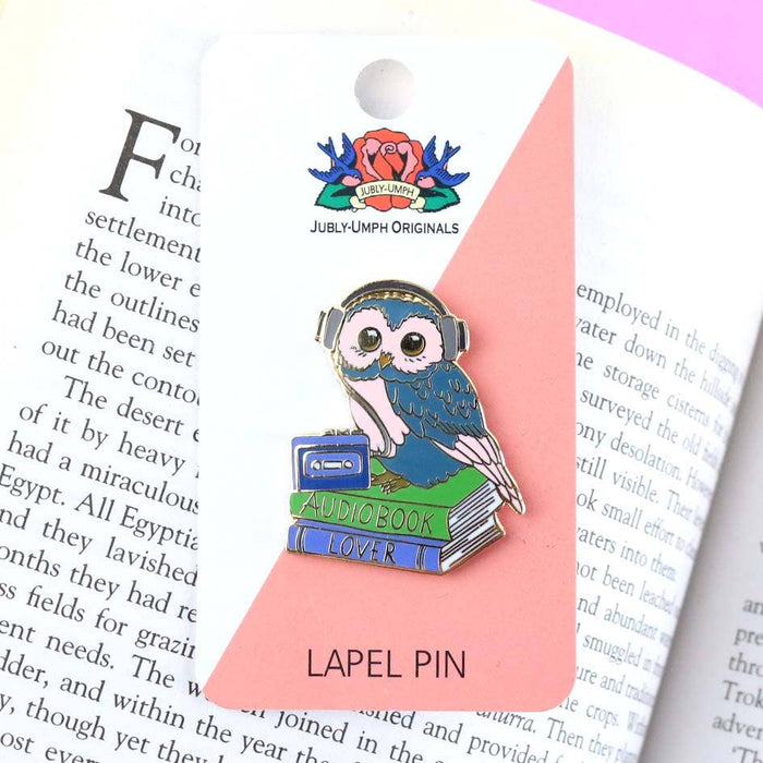 Audiobook Lover Enamel Lapel Pin