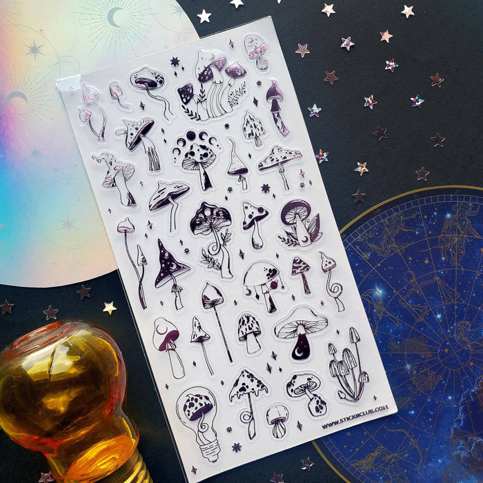 Moonlit Mushrooms Sticker Sheet