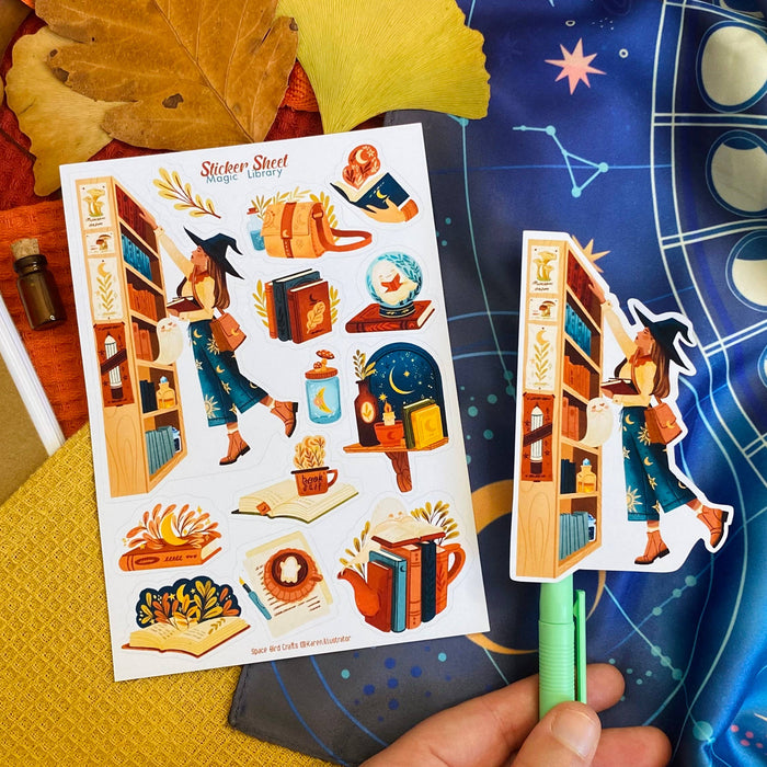 Magic Library Sticker Sheet