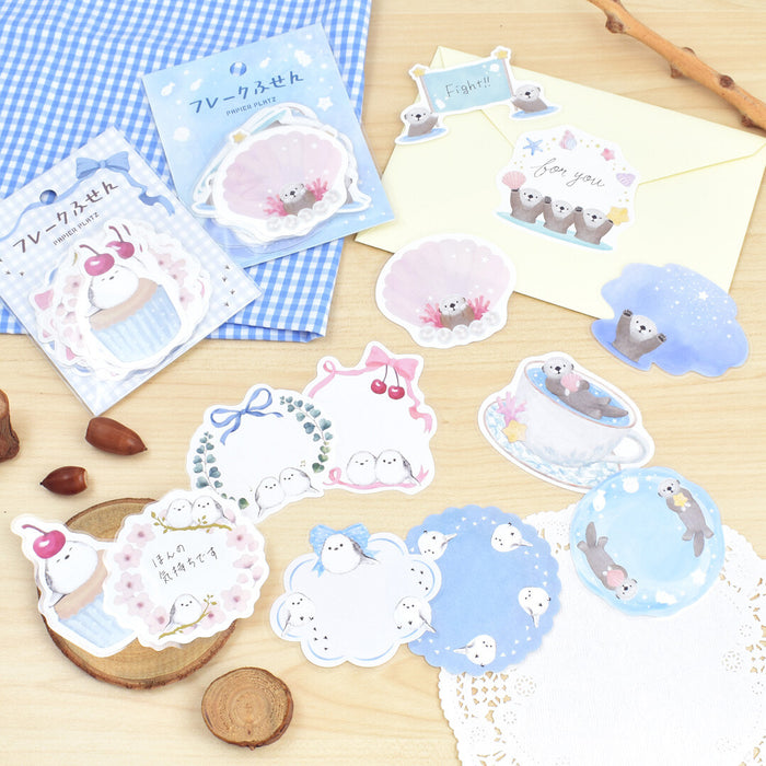 Milina x Papier Platz Flake Sticky Notes - Otter