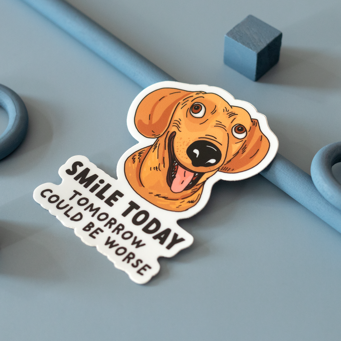 Smile Today Vinyl Sticker