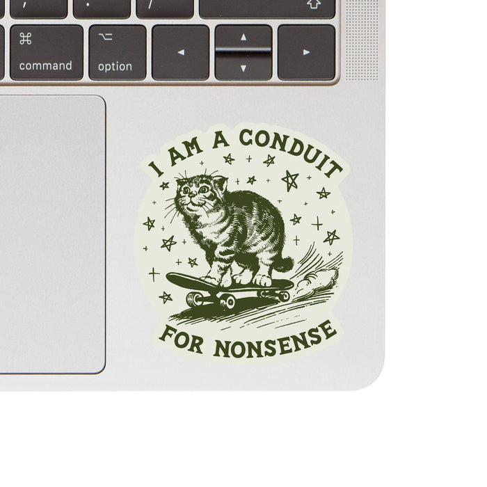 Nonsense Cat Vinyl Sticker