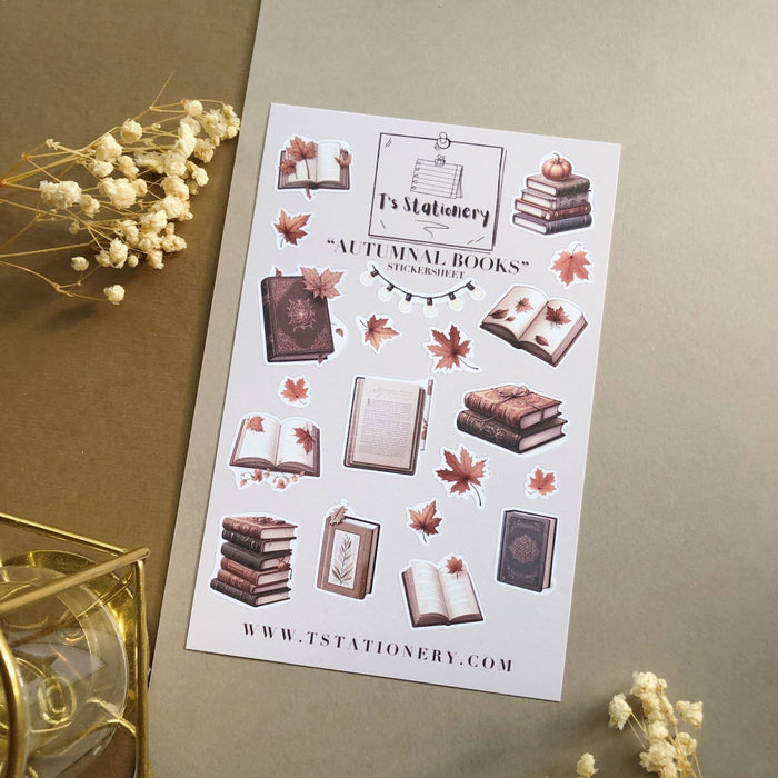 Autumnal Books Sticker Sheet