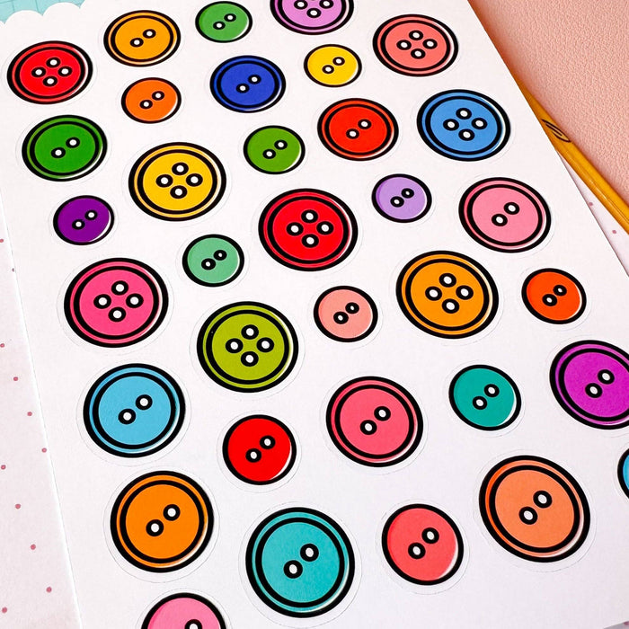 Buttons Sticker Sheet