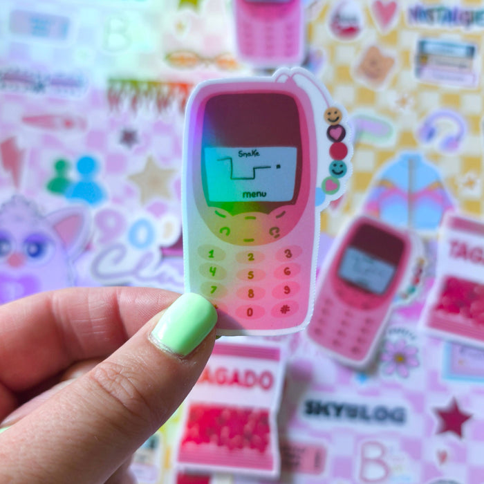 Retro Phone Vinyl Sticker