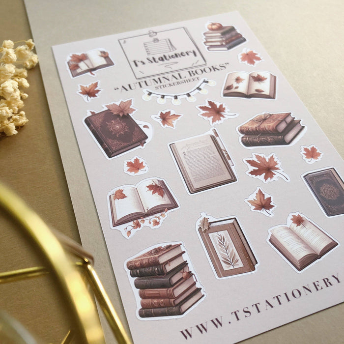 Autumnal Books Sticker Sheet
