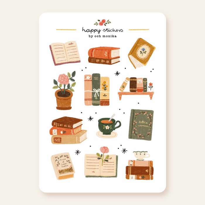 Bookish - Sticker Sheet