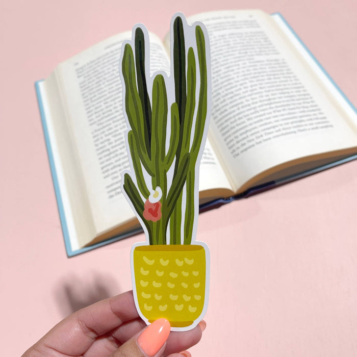 Cactus Die Cut Bookmark