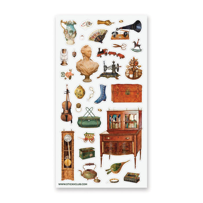Treasured Antiques Sticker Sheet
