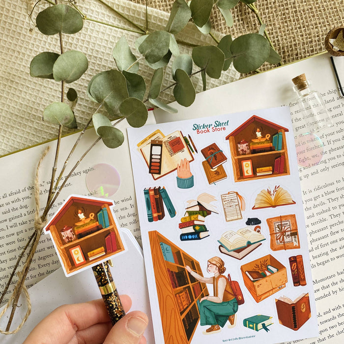 Book Store Sticker Sheet