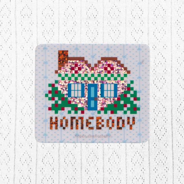 Homebody - Glitter Vinyl Sticker