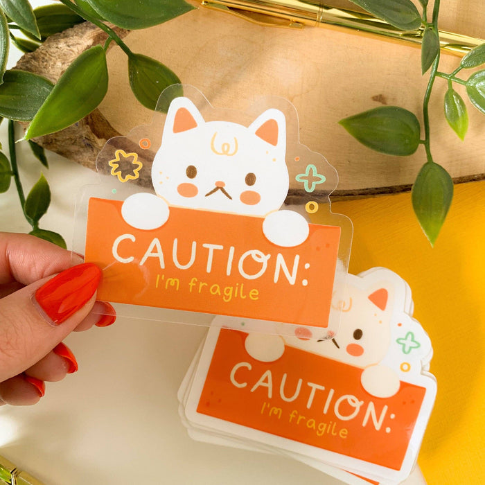 Caution: I'm Fragile - Clear Vinyl Sticker