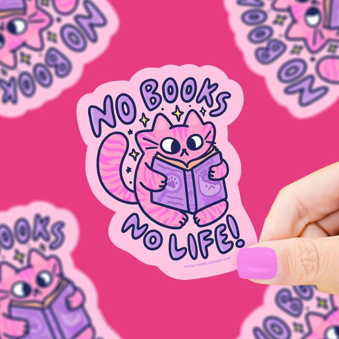 No Books No Life Vinyl Sticker