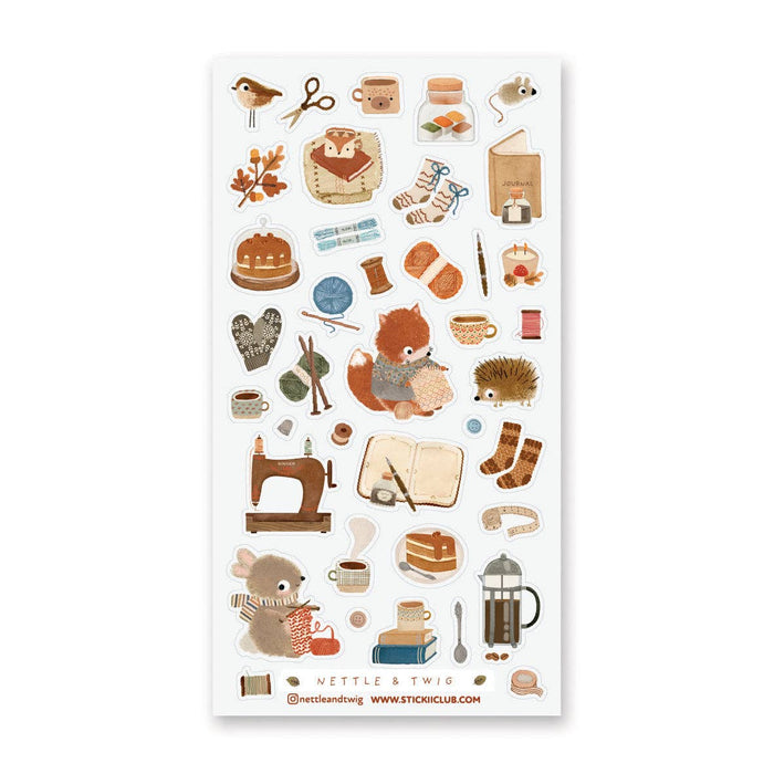 Cozy Woodland Days Sticker Sheet