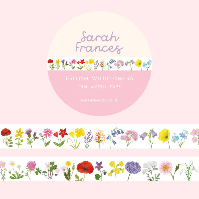 British Wildflowers Washi Tape