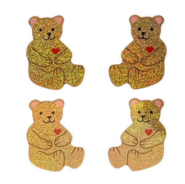 Glitter Stickers - Beary Cute