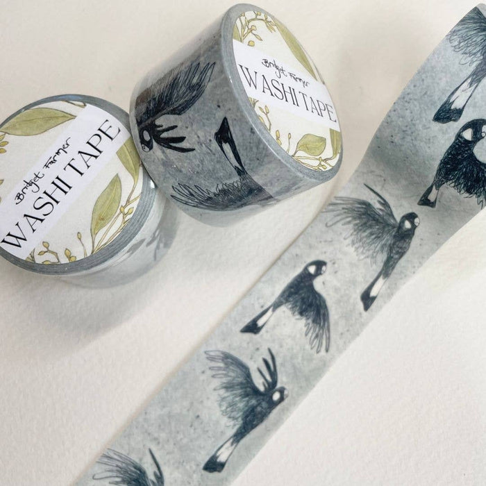Black Cockatoos Washi Tape - 30mm