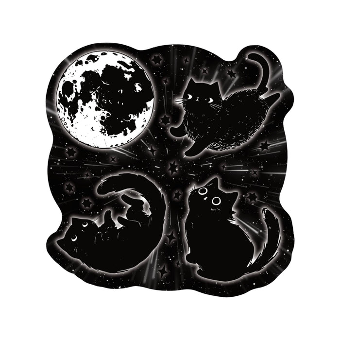 Cosmic Moon Cat Vinyl Sticker
