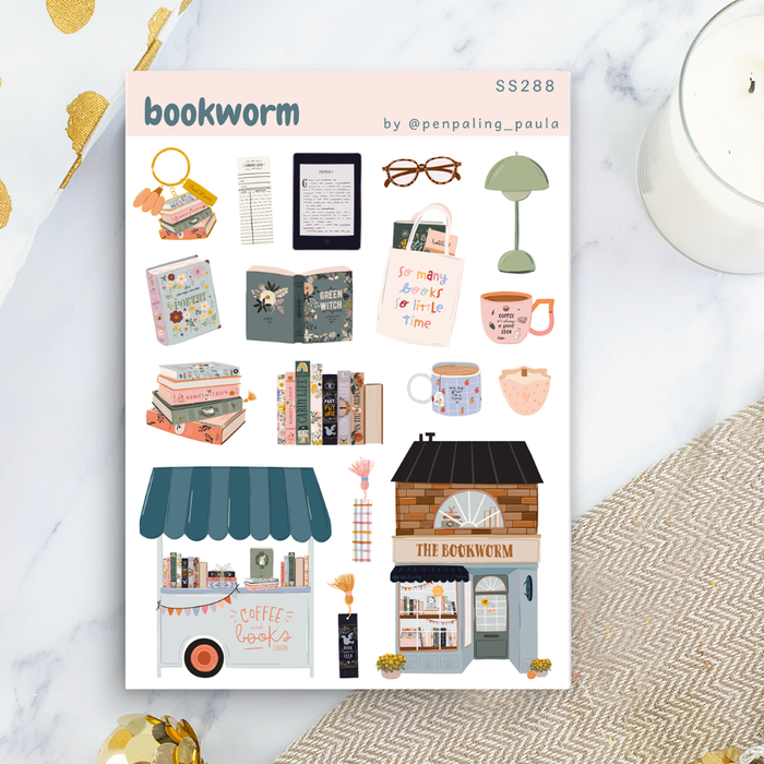 Bookworm - Sticker Sheet