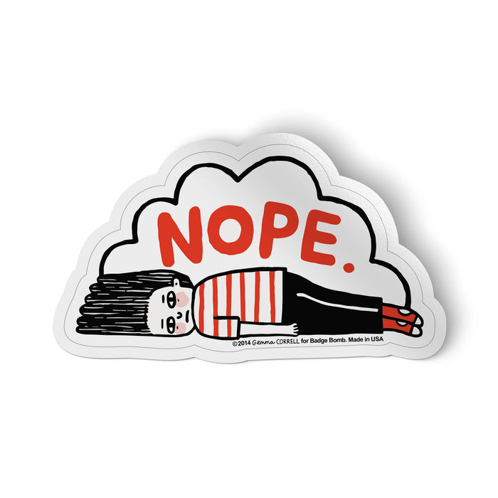 Nope Vinyl Sticker